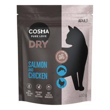 2x400g Cosma Air-Dried tonhal & csirke + kacsa & csirke száraz macskatáp kép