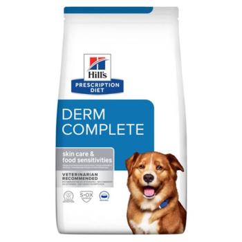 2x4kg Hill’s Prescription Diet Derm Complete rizs & tojás száraz kutyatáp kép