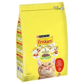 2x4kg PURINA Friskies Adult Cat marha, csirke & zöldség száraz macskatáp kép