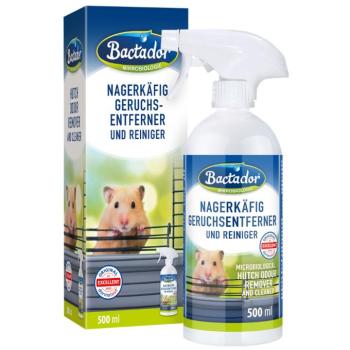 2x500ml Bactador rágcsálóketrec szagtalanító és tisztító spray kisállatoknak kép