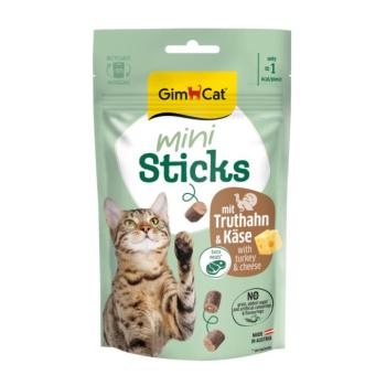 2x50g GimCat Mini Sticks pulyka & sajt macskasnack