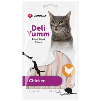 2x5x14g Flamingo Deli Yumm Csirke snackpaszta macskáknak kép
