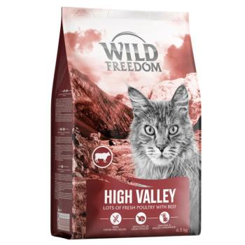 2x6,5kg Wild Freedom Adult "High Valley" marha gabonamentes száraz macskatáp új receptúrával kép