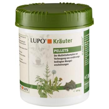 2x675g LUPO gyógynövényes pelletek kutyáknak