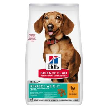 2x6kg Hill's Science Plan Adult 1+ Perfect Weight Small & Mini csirke száraz kutyatáp kép