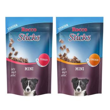 2x70g Rocco Sticks Mini Marha kutyasnack Junior mix: 1 x pulyka (70 g), 1 x csirke (70 g) kép