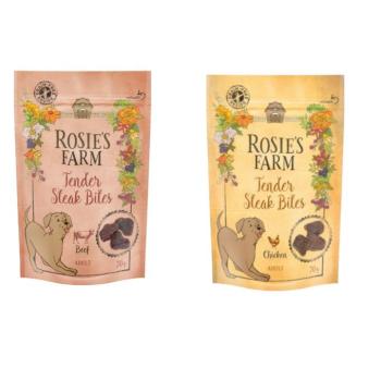 2x70g Rosie's Farm "Mini Steak Bites" kutyasnack vegyes csomagban kép