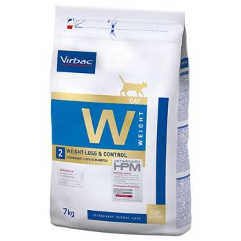 2x7kg Virbac Veterinary HPM Cat Weight Loss and Control W2 száraz macskatáp kép