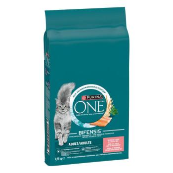2x9,75kg PURINA ONE Adult lazac & teljes kiőrlésű gabona száraz macskatáp kép