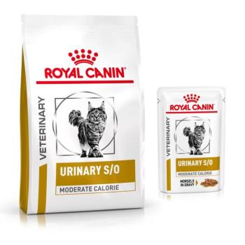 3,5kg+12x85g Royal Canin Veterinary Urinary S/O Moderate Calorie száraz- & nedves macskatáp kép