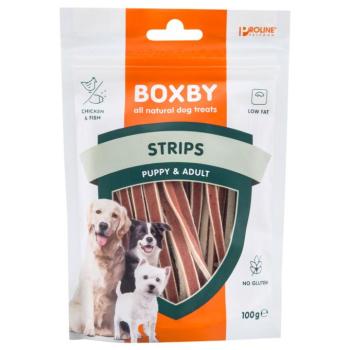 3x100g Boxby Strips gabonamentes étrend-kiegészítő eledel kutyáknak kép