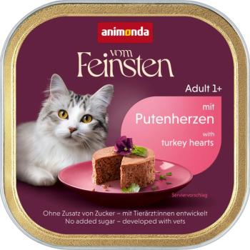 32x100g animonda vom Feinsten Adult Pulykaszív nedves macskatáp kép