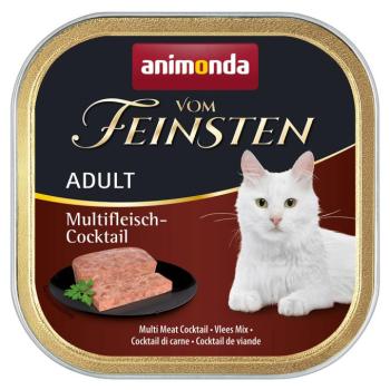 32x100g animonda vom Feinsten Multihús-koktél nedves macskatáp+ 20x15g Milkies macskasnack kép
