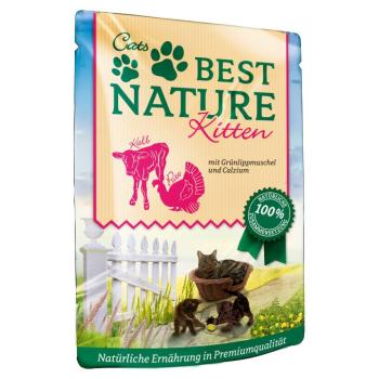 32x85g Best Nature Kitten Pulyka & borjú nedves macskatáp kép