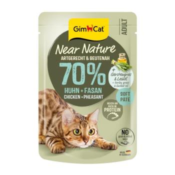32x85g GimCat Near Nature Csirke & fácán nedves macskatáp kép