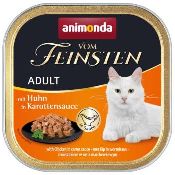 36x100g animonda vom Feinsten Adult NoGrain szószban nedves macskatáp-Csirke sárgarépaszószban kép