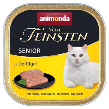 36x100g animonda vom Feinsten Senior nedves macskatáp-Szárnyas kép