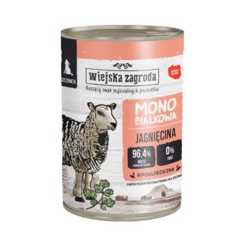 36x400g Wiejska Zagroda Dog Puppy bárány nedves kutyatáp kép