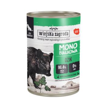 36x400g Wiejska Zagroda Dog Vaddisznó nedves kutyatáp kép