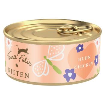 36x70g Terra Felis Kitten csirke nedves macskatáp kép
