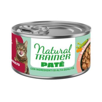 36x85g Natural Trainer gazdaságos csomag nedves macskatáp - Lazac kép