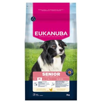 3kg Eukanuba Premium Nutrition Senior Medium Breed csirke száraz kutyatáp kép