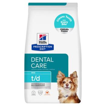 3kg Hill's Prescription Diet t/d Mini Dental Care csirke száraz kutyatáp kép