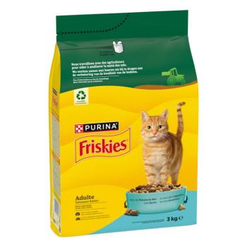3kg PURINA Friskies Adult Cat tonhal & zöldség száraz macskatáp kép