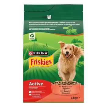 3kg PURINA Friskies Dog Adult Active marha száraz kutyatáp kép