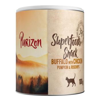 3x100g Purizon Superfoods bivaly, csirke, sütőtök & csipkebogyó macskasnack kép