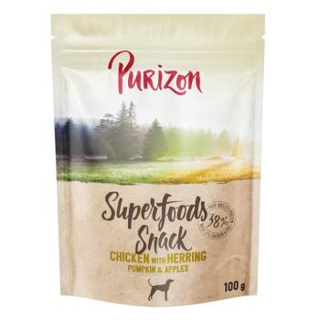 3x100g Purizon Superfoods Csirke, hering, sütőtök & alma kutyasnack kép