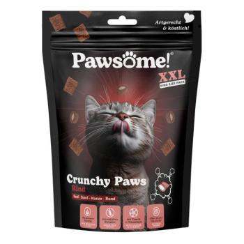 3x150g Pawsome Crunchy Paws marha macskasnack kép
