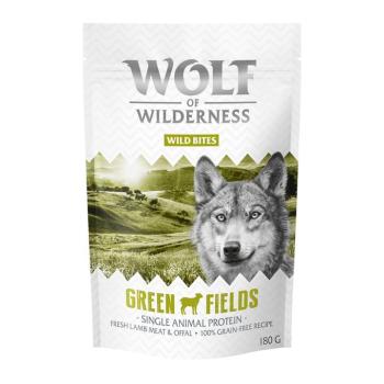 3x180g Wolf of Wilderness kutyasnack-Wolfshappen-Green Fields - bárány kép