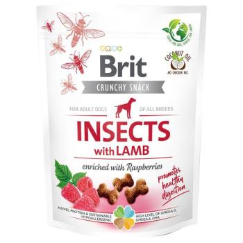 3x200g Brit Care Crunchy Cracker Insects, Lamb & Raspberry kutyasnack kép