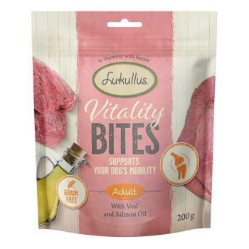 3x200g Lukullus Vitality Bites borjú kutyasnack mobilitás támogatására (gabonamentes) kép
