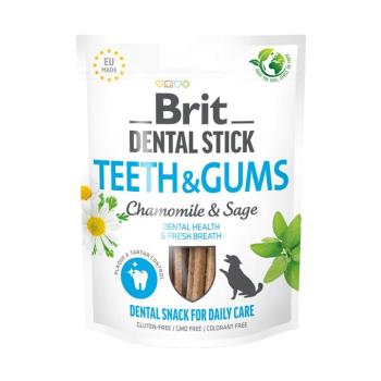 3x251g (3x7db) Brit Dental Stick Teeth & Gums with Chamomile & Sage kutyasnack kép