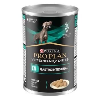 3x400g PURINA PRO PLAN Veterinary Diets Canine Mousse EN Gastro nedves kutyatáp kép