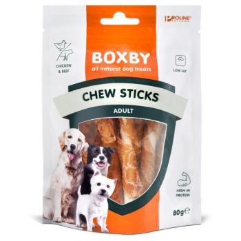 3x80g Boxby Chew Sticks csirke étrend-kiegészítő eledel kutyáknak
