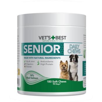 400g (180 tabletta) Vet's Best Senior Daily Chews lazac táplálékkiegészítő kutyáknak kép