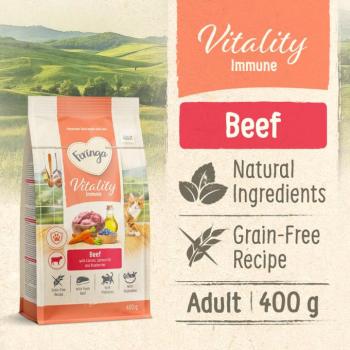 400g Feringa Vitality Immune marha száraz macskatáp kép