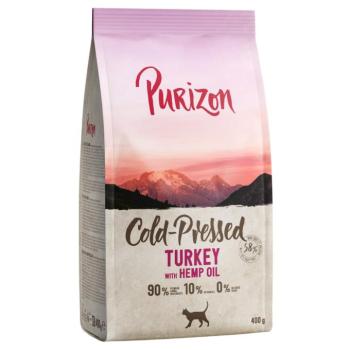 400g Purizon Coldpressed pulyka & kenderolajszáraz macskatáp kép