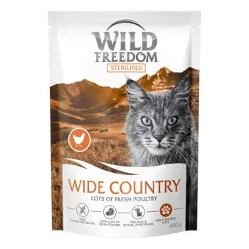 400g Wild Freedom Adult "Wide Country" Sterilised szárnyas - gabonamentes száraz macskatáp