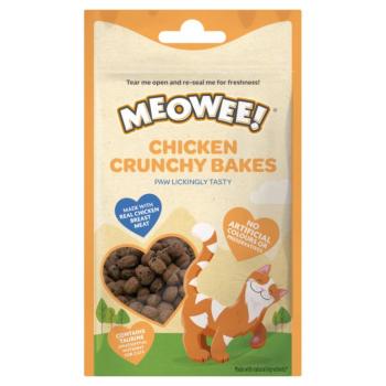40g Meowee! Crunchy Bakes csirke macskasnack kép