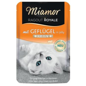 44x100g Miamor Ragout Royale Kitten Szárnyas nedves macskatáp