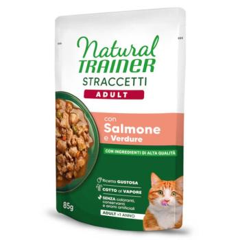 44x85g Natural Trainer csíkok szószban nedves macskatáp - Lazac kép