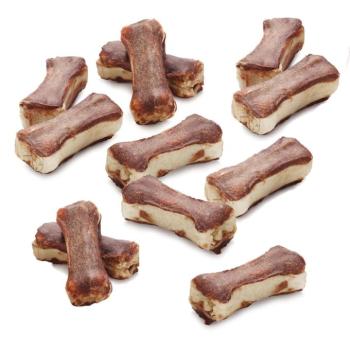 480g (12-12x5cm) Lukullus kutya-rágócsont vegyesen:csirke+kacsa+marha+lazac kép