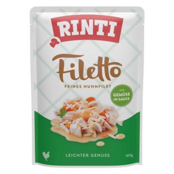48x100g Rinti Filetto in Sauce nedves kutyatáp - Csirke & zöldség kép