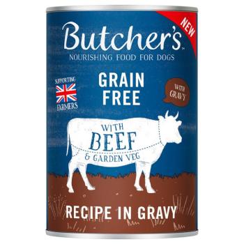 48x400g Butcher's Original Marha szószban gabonamentes nedves kutyatáp kép