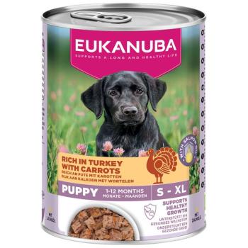 48x400g Eukanuba Puppy pulyka & sárgarépa nedves kutyatáp kép
