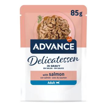 48x85g Advance Delicatessen lazac szószban nedves macskatáp kép